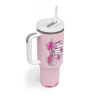 Cat Book Lovers Gifts Tumbler With Handle Cute Bookish Present Book Club Gifts