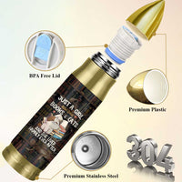 Cat Bookish Bullet Tumbler Just A Girl Who Loves Cats And Books Library Cat