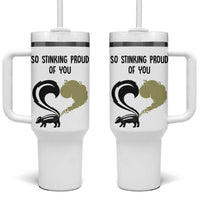 Funny Skunk Graduation Tumbler With Handle So Stinking Proud Of You