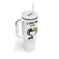 Funny Skunk Graduation Tumbler With Handle So Stinking Proud Of You