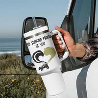 Funny Skunk Graduation Tumbler With Handle So Stinking Proud Of You