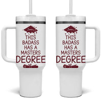 Masters Degree Graduation Tumbler With Handle This Badass Has A Masters Degree