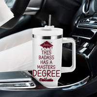 Masters Degree Graduation Tumbler With Handle This Badass Has A Masters Degree