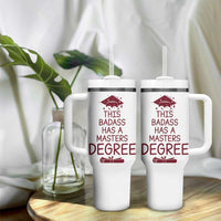 Masters Degree Graduation Tumbler With Handle This Badass Has A Masters Degree