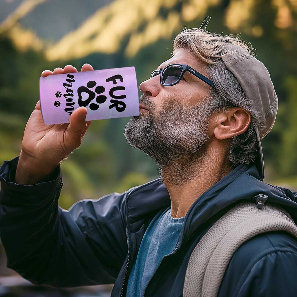Fur Mama 4 in 1 Can Cooler Tumbler Cat Dog Mom Gifts For New Puppy Fur Baby Owners