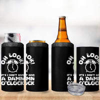 Funny Retirement Gifts 4 in 1 Can Cooler Tumbler Oh Look Its I Dont Give a Damn O Clock Retired Coworker Gag Gifts