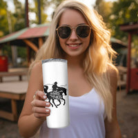 Funny Horse Racing Skinny Tumbler Big Hats Big Bets Derby Party