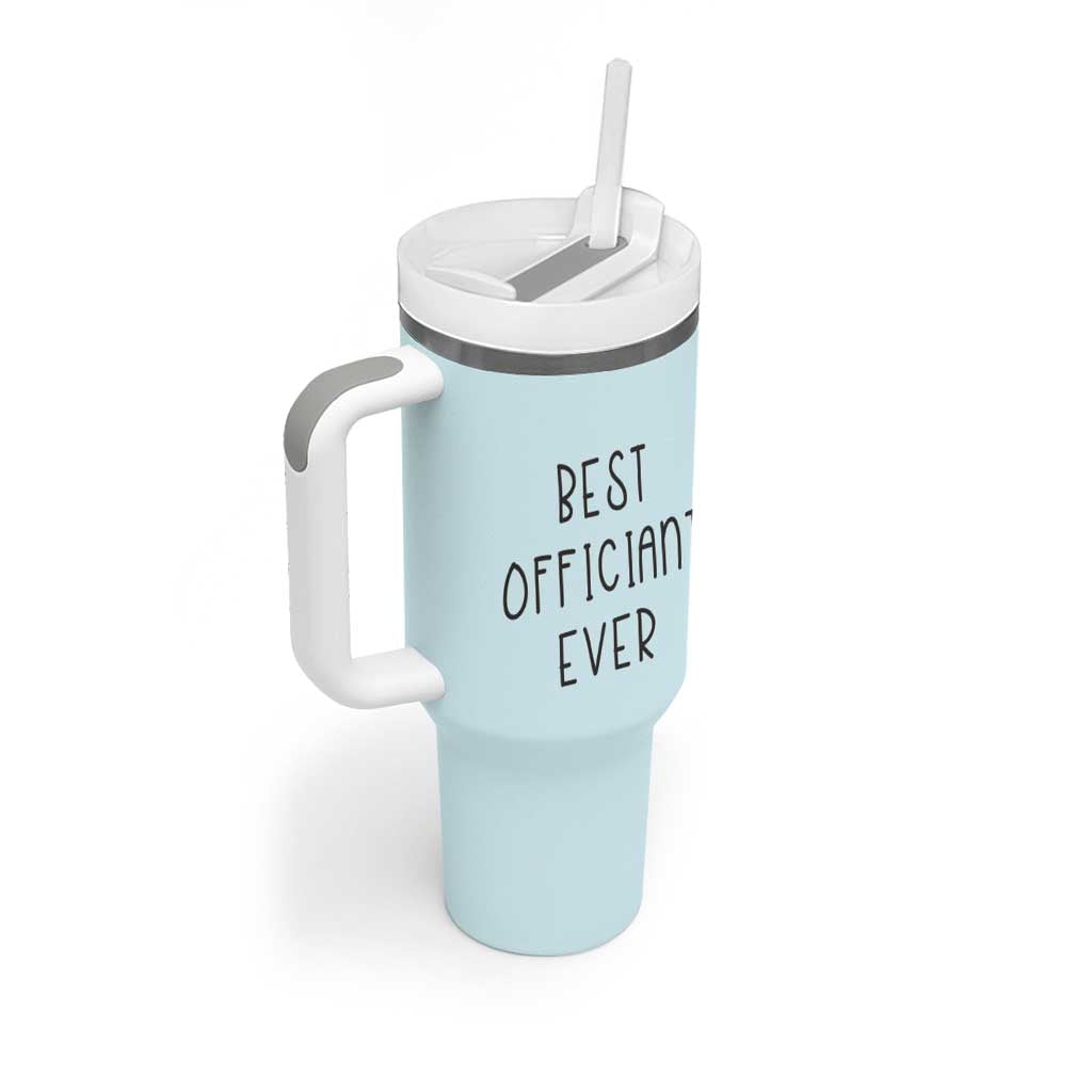 Wedding Host Tumbler With Handle Best Officiant Ever Present To That Special Person Performing The Marriage - Wonder Print Shop