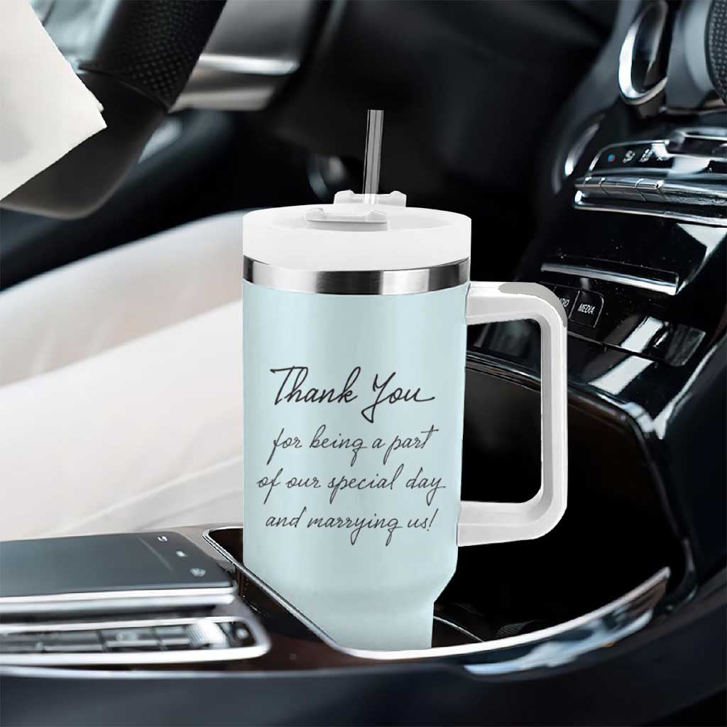 Wedding Host Tumbler With Handle Best Officiant Ever Present To That Special Person Performing The Marriage - Wonder Print Shop