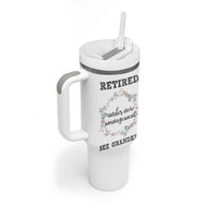 Funny Retirement Gifts for Women Tumbler With Handle Retired Under New Management See Grandkids - Wonder Print Shop