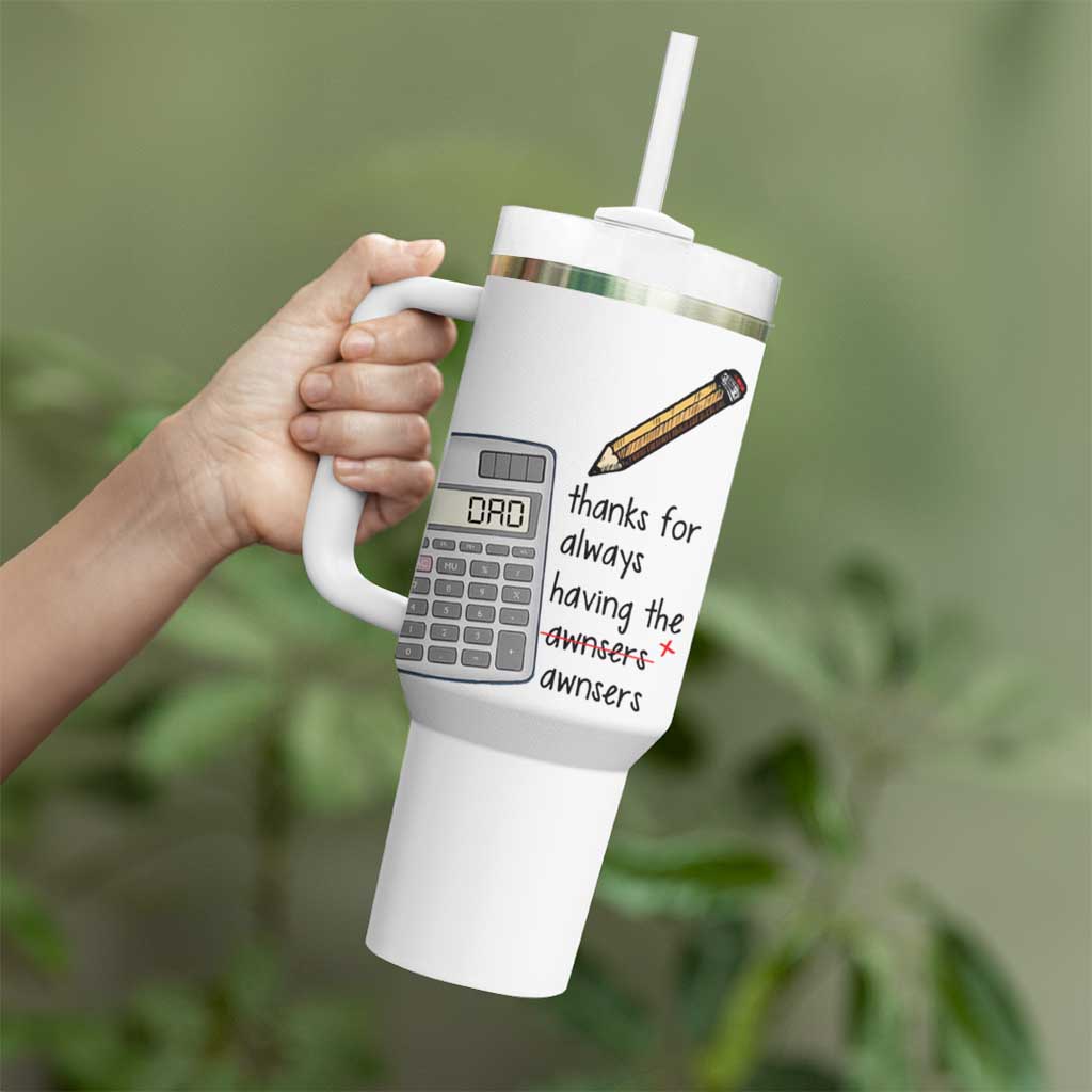 Funny Dads Favorite Sayings Tumbler With Handle Dadisms Written in a Top Ten List - Wonder Print Shop