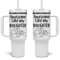 Proud Dad Tumbler With Handle Awesome Like My Daughter Funny Fathers Day Gifts - Wonder Print Shop