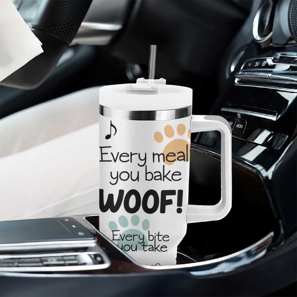 Funny Dog Tumbler With Handle Every Snack You Make I'll Be Watching You Puppy Lovers Gifts - Wonder Print Shop