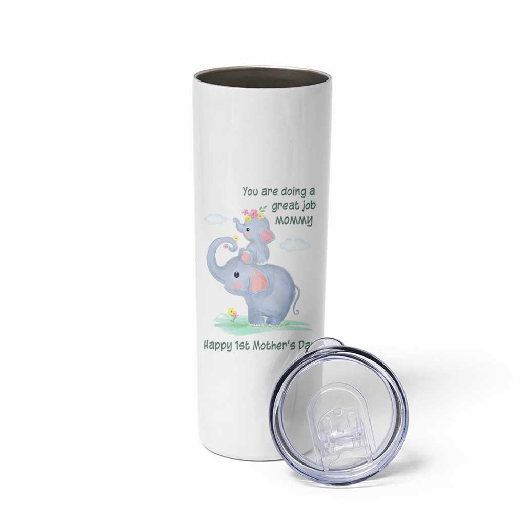 New Mom Skinny Tumbler Happy 1st Mother's Day Gifts for First Time Mothers - Wonder Print Shop