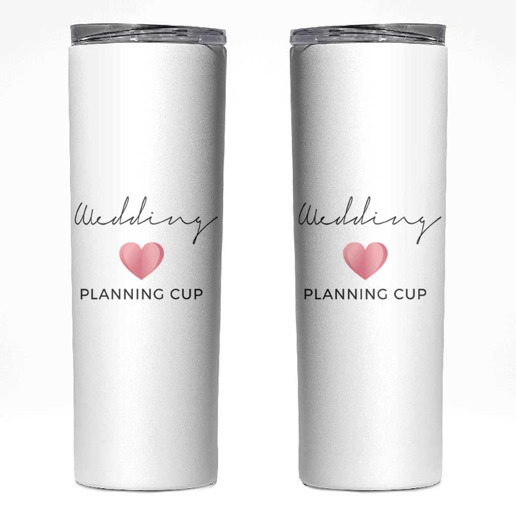 Wedding Shower Skinny Tumbler Wedding Planning Cup Engagement Gifts for Couples - Wonder Print Shop
