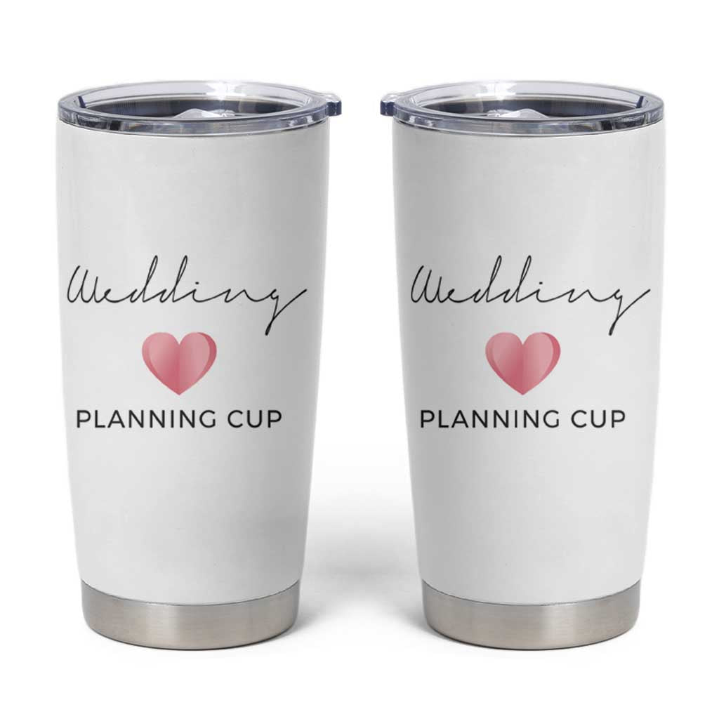 Wedding Shower Tumbler Cup Wedding Planning Cup Engagement Gifts for Couples - Wonder Print Shop
