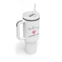 Wedding Shower Tumbler With Handle Wedding Planning Cup Engagement Gifts for Couples - Wonder Print Shop