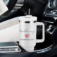 Wedding Shower Tumbler With Handle Wedding Planning Cup Engagement Gifts for Couples - Wonder Print Shop