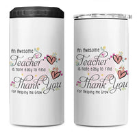 Best Teacher Appreciation Gifts 4 in 1 Can Cooler Tumbler Thank You For Helping Me Grow