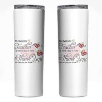 Best Teacher Appreciation Gifts Skinny Tumbler Thank You For Helping Me Grow