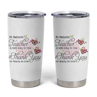 Best Teacher Appreciation Gifts Tumbler Cup Thank You For Helping Me Grow