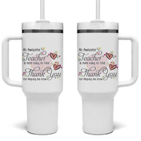 Best Teacher Appreciation Gifts Tumbler With Handle Thank You For Helping Me Grow