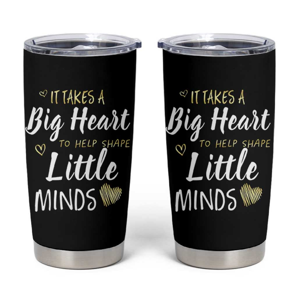Teacher Tumbler Cup It Takes a Big Heart Teachers Day Graduation Gifts