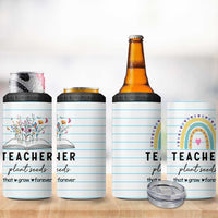Best Teacher Appreciation Gifts 4 in 1 Can Cooler Tumbler Helping Little Minds Grow Forever