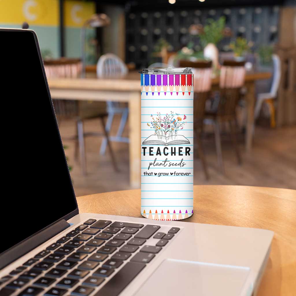 Best Teacher Appreciation Gifts Skinny Tumbler Helping Little Minds Grow Forever