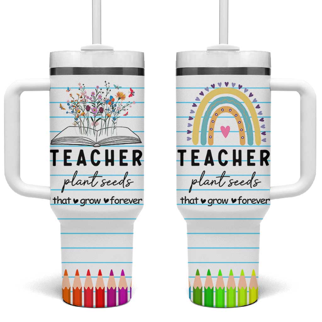 Best Teacher Appreciation Gifts Tumbler With Handle Helping Little Minds Grow Forever