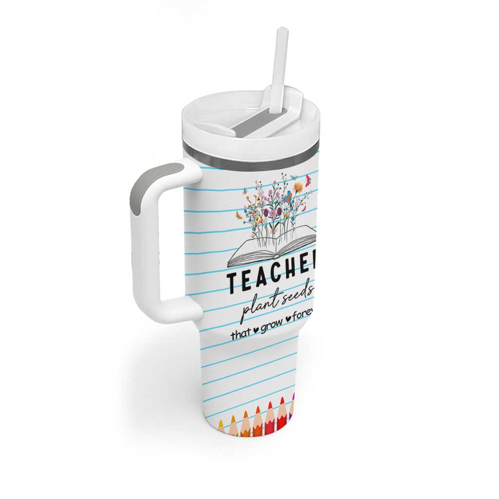 Best Teacher Appreciation Gifts Tumbler With Handle Helping Little Minds Grow Forever