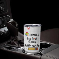 Teacher Tumbler Cup It Takes a Big Heart Cute Teachers Day Graduation Gifts