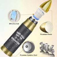 Funny Dad Gifts From Daughter Bullet Tumbler This Guy Has The Best Step Daughter Fathers Day