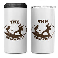 The Rod Father 4 in 1 Can Cooler Tumbler Rodfather Funny Dad Fishing Gifts Fathers Day