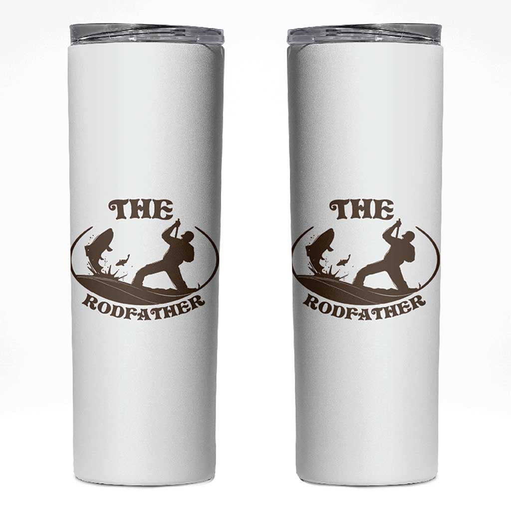The Rod Father Skinny Tumbler Rodfather Funny Dad Fishing Gifts Fathers Day
