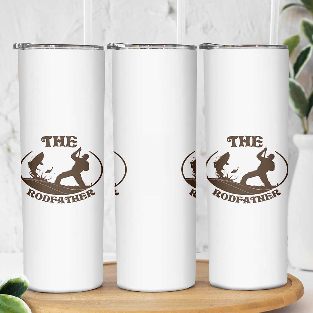 The Rod Father Skinny Tumbler Rodfather Funny Dad Fishing Gifts Fathers Day