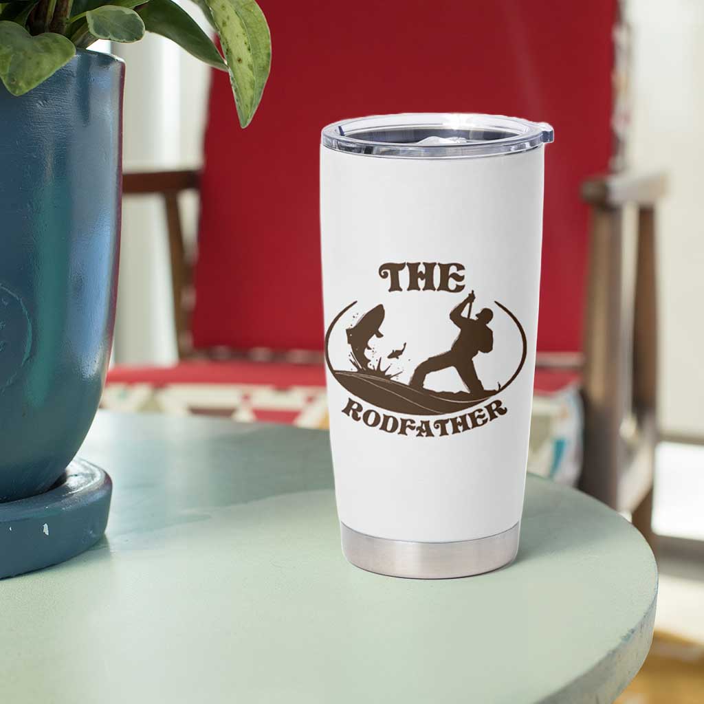 The Rod Father Tumbler Cup Rodfather Funny Dad Fishing Gifts Fathers Day