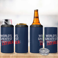 Funny Father's Day Gift For Dad 4 in 1 Can Cooler Tumbler World's Best Farter I Mean Father