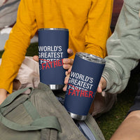 Funny Father's Day Gift For Dad Tumbler Cup World's Best Farter I Mean Father