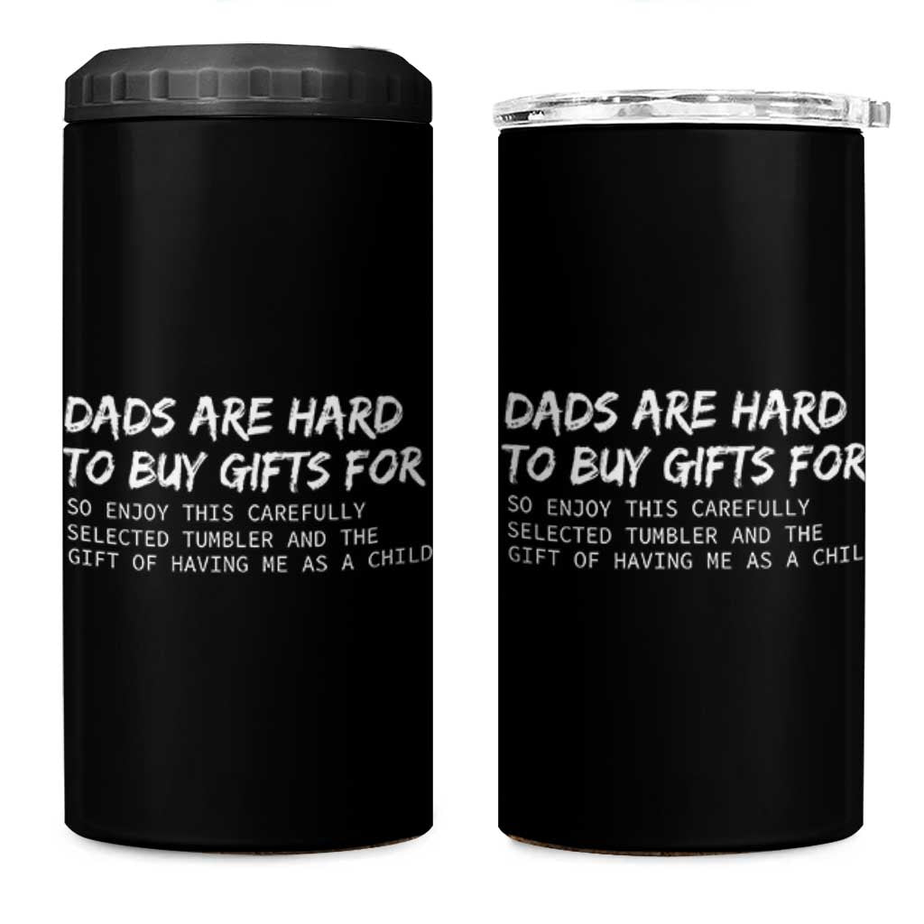 Funny Father's Day Gift For Dad 4 in 1 Can Cooler Tumbler Christmas Birthday Gifts From Daughter Son