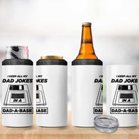 Funny Dad Joke 4 in 1 Can Cooler Tumbler Dad-a-Base Father's Day Gift For Dad