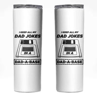 Funny Dad Joke Skinny Tumbler Dad-a-Base Father's Day Gift For Dad