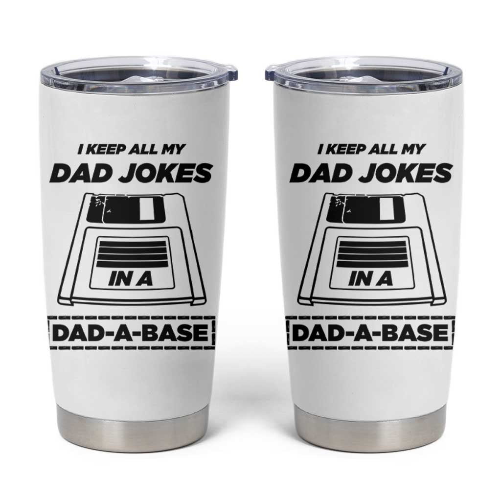 Funny Dad Joke Tumbler Cup Dad-a-Base Father's Day Gift For Dad