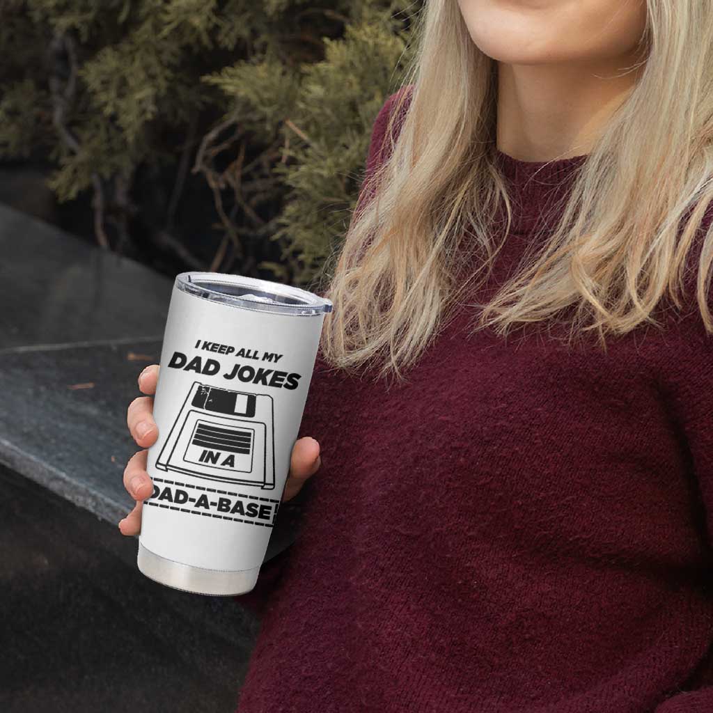 Funny Dad Joke Tumbler Cup Dad-a-Base Father's Day Gift For Dad