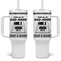 Funny Dad Joke Tumbler With Handle Dad-a-Base Father's Day Gift For Dad