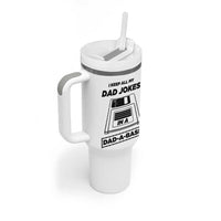 Funny Dad Joke Tumbler With Handle Dad-a-Base Father's Day Gift For Dad