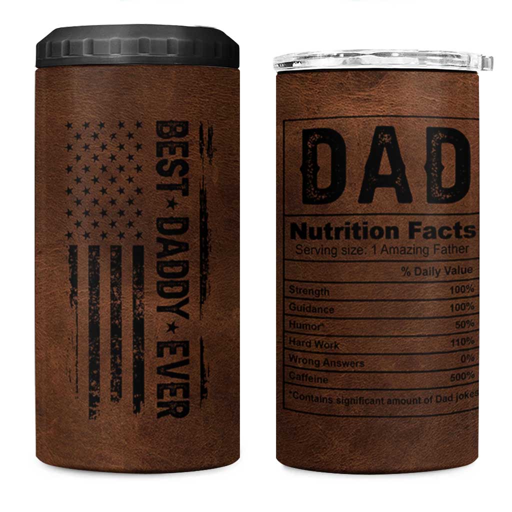 Funny Father's Day Gift For Daddy 4 in 1 Can Cooler Tumbler Christmas Birthday Gifts For Dad From Daughter Son
