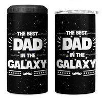 Funny Father's Day Gift For Dad 4 in 1 Can Cooler Tumbler Best Dad In The Galaxy Christmas Birthday Gifts