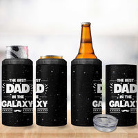 Funny Father's Day Gift For Dad 4 in 1 Can Cooler Tumbler Best Dad In The Galaxy Christmas Birthday Gifts