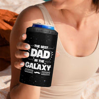 Funny Father's Day Gift For Dad 4 in 1 Can Cooler Tumbler Best Dad In The Galaxy Christmas Birthday Gifts